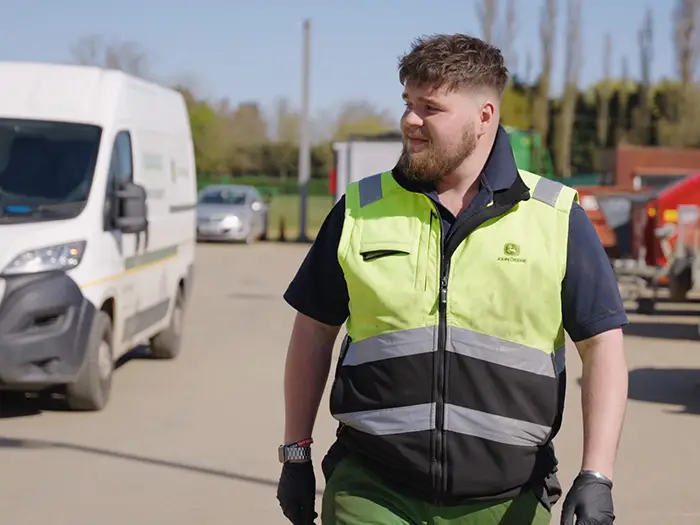 Charlie Wahlandt entered farming and growing through an apprenticeship.