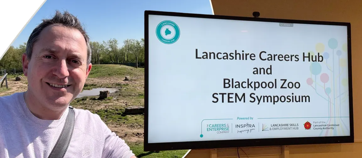 Rik Magliola represented agriculture and horticulture at the Lancashire Careers Hub STEM Symposium.